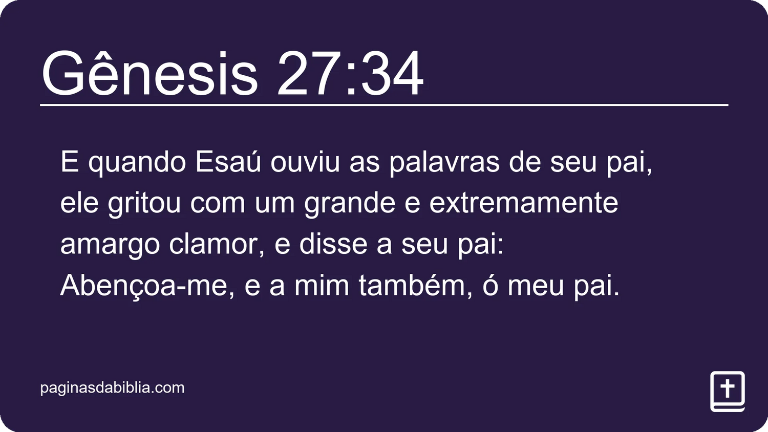 Gênesis 27:34