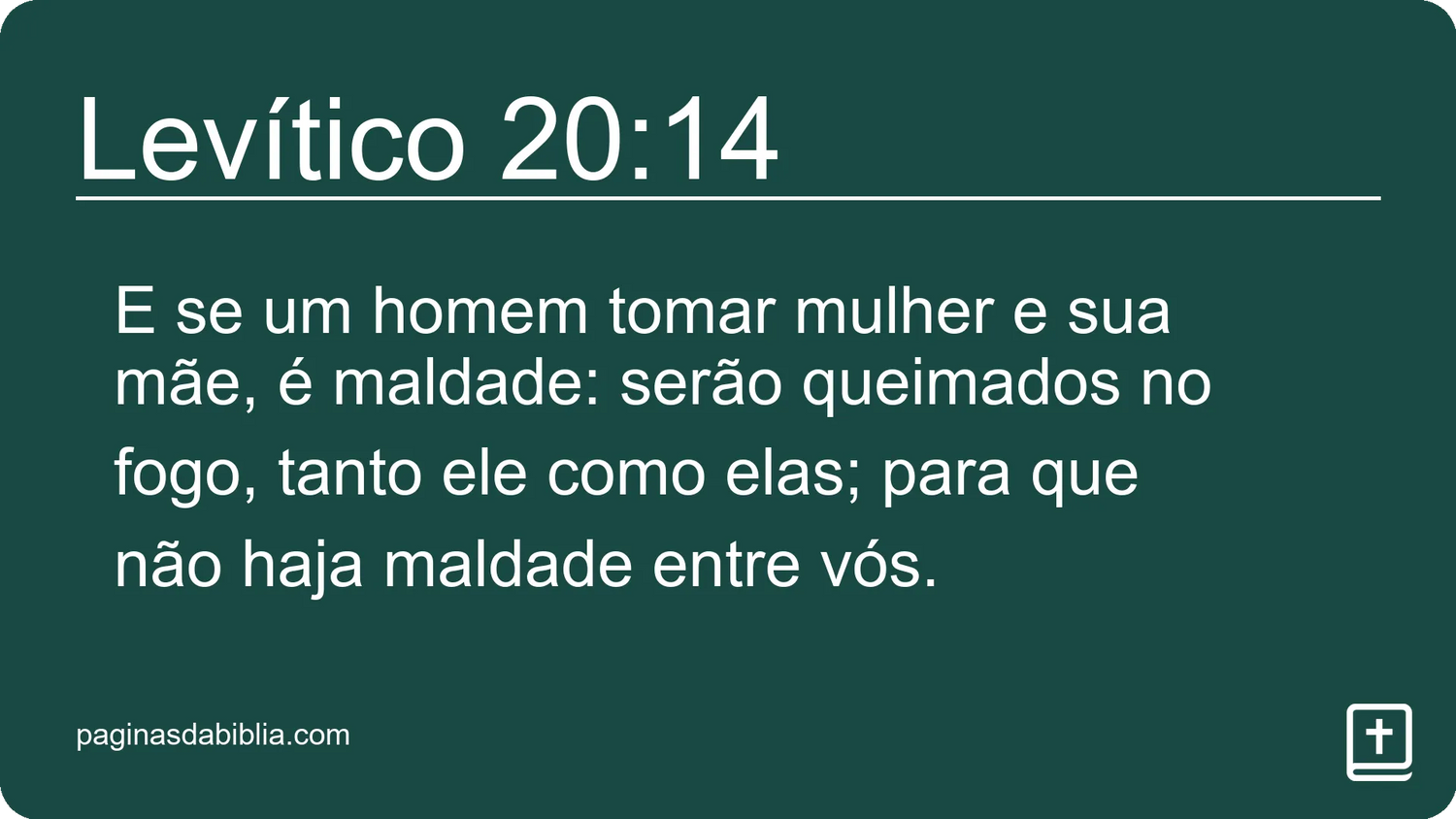 Levítico 20:14