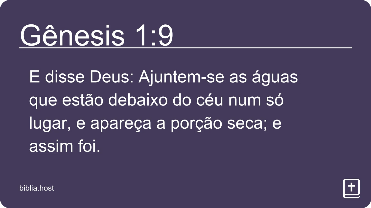 Gênesis 1:9