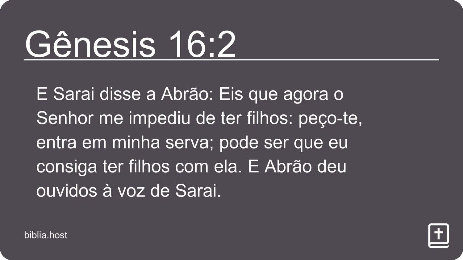 Gênesis 16:2