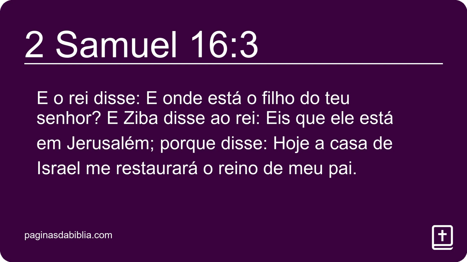 2 Samuel 16:3