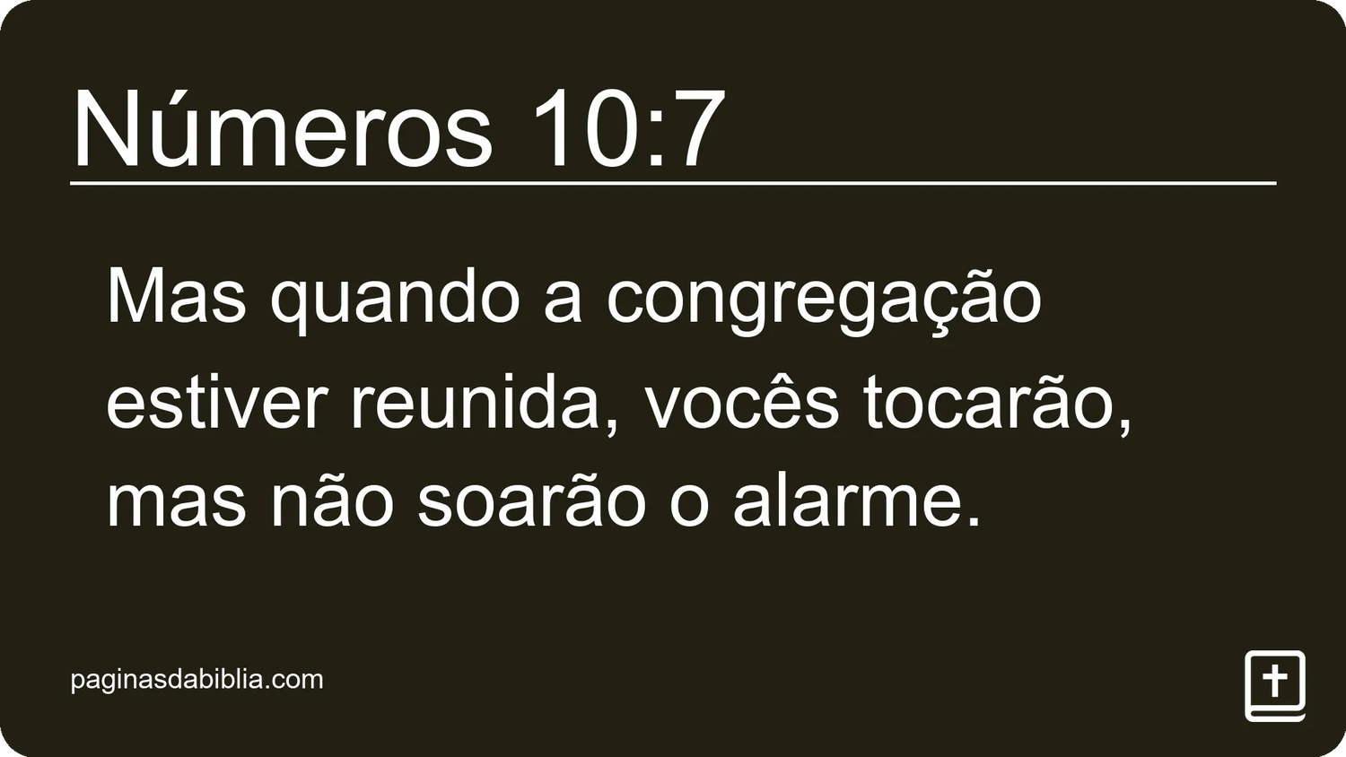 Números 10:7