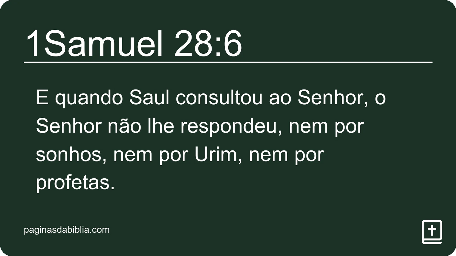 1Samuel 28:6