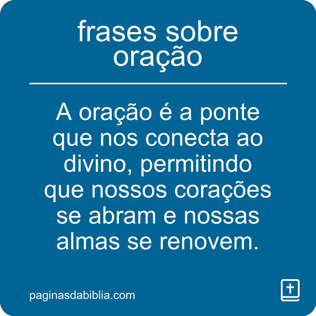 frases sobre oração