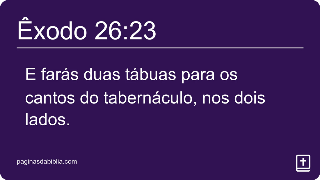 Êxodo 26:23