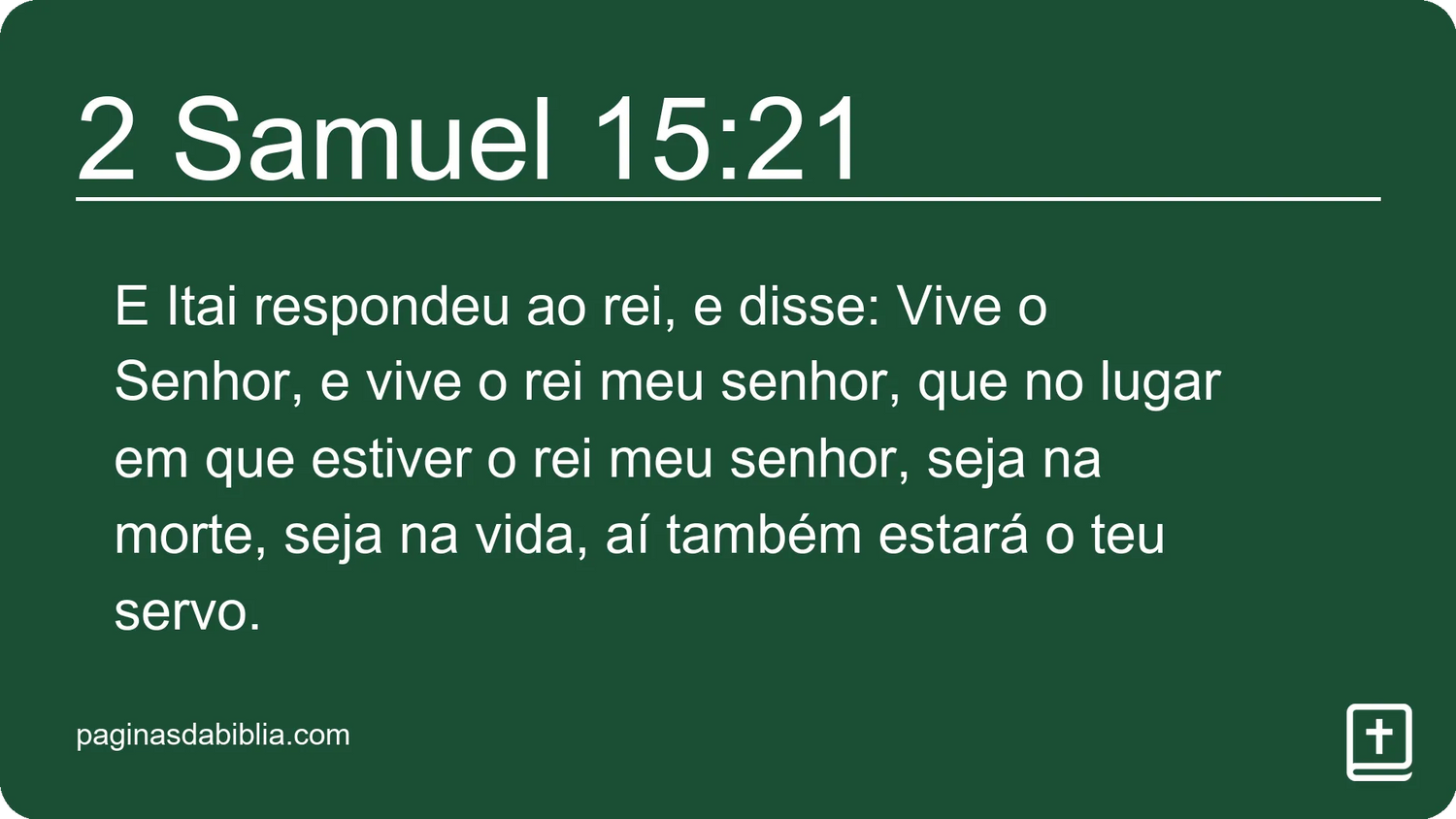 2 Samuel 15:21