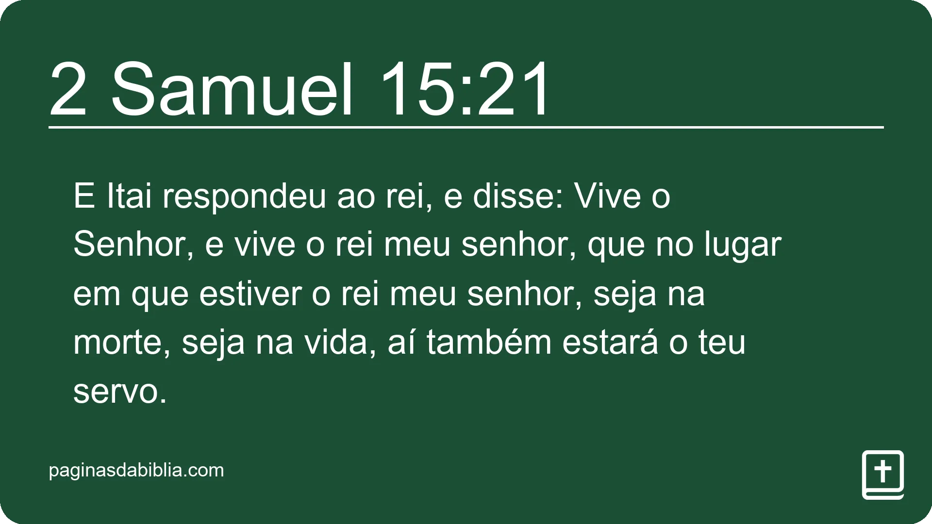 2 Samuel 15:21