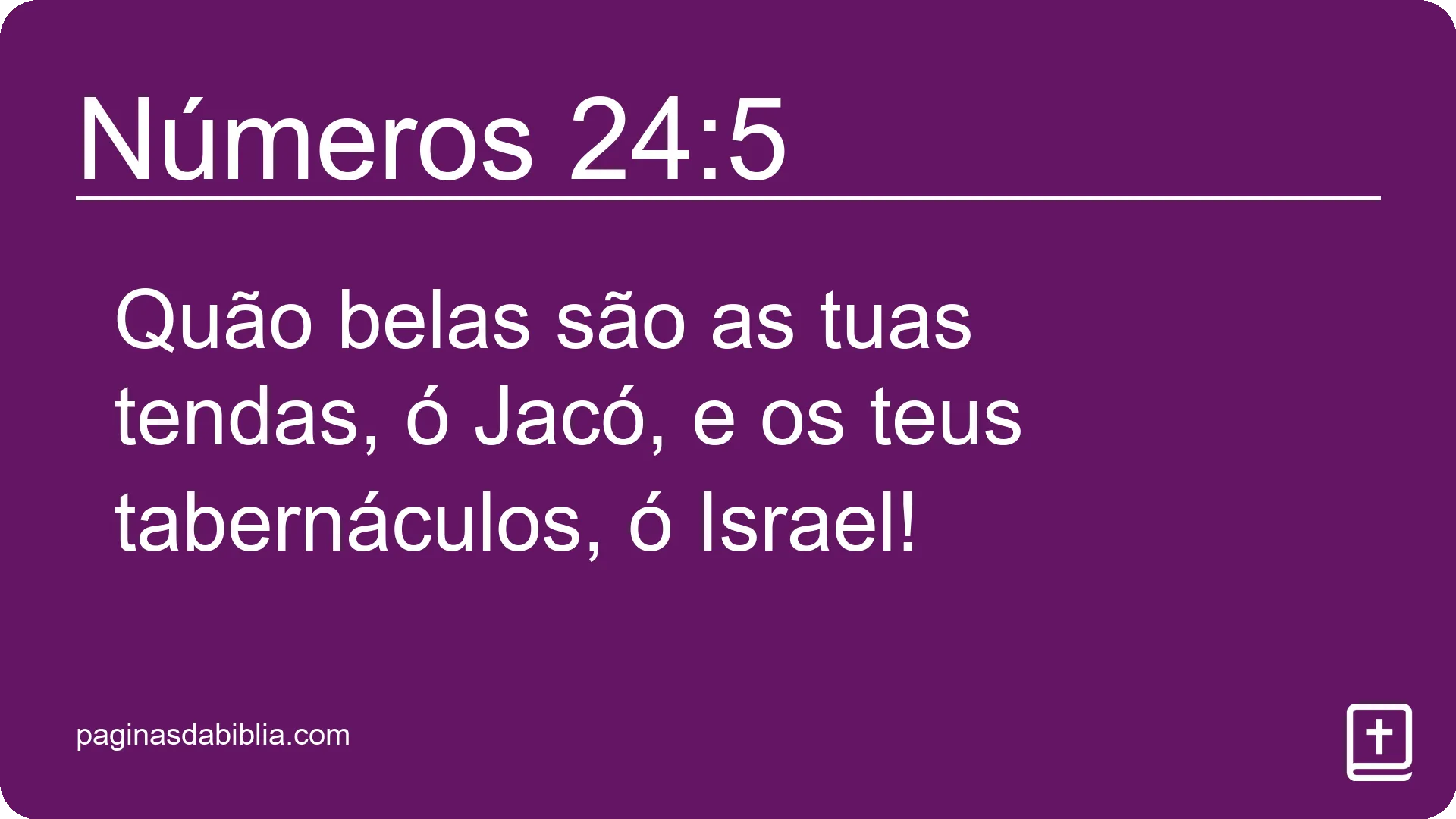 Números 24:5