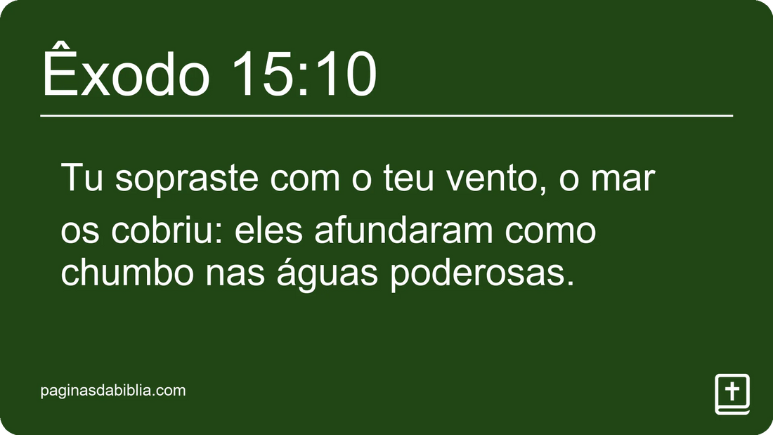 Êxodo 15:10