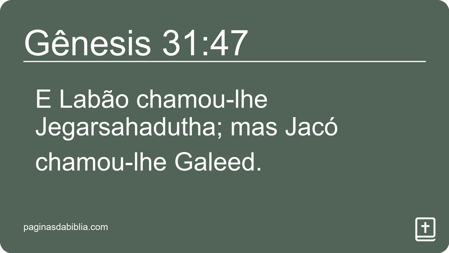 Gênesis 31:47