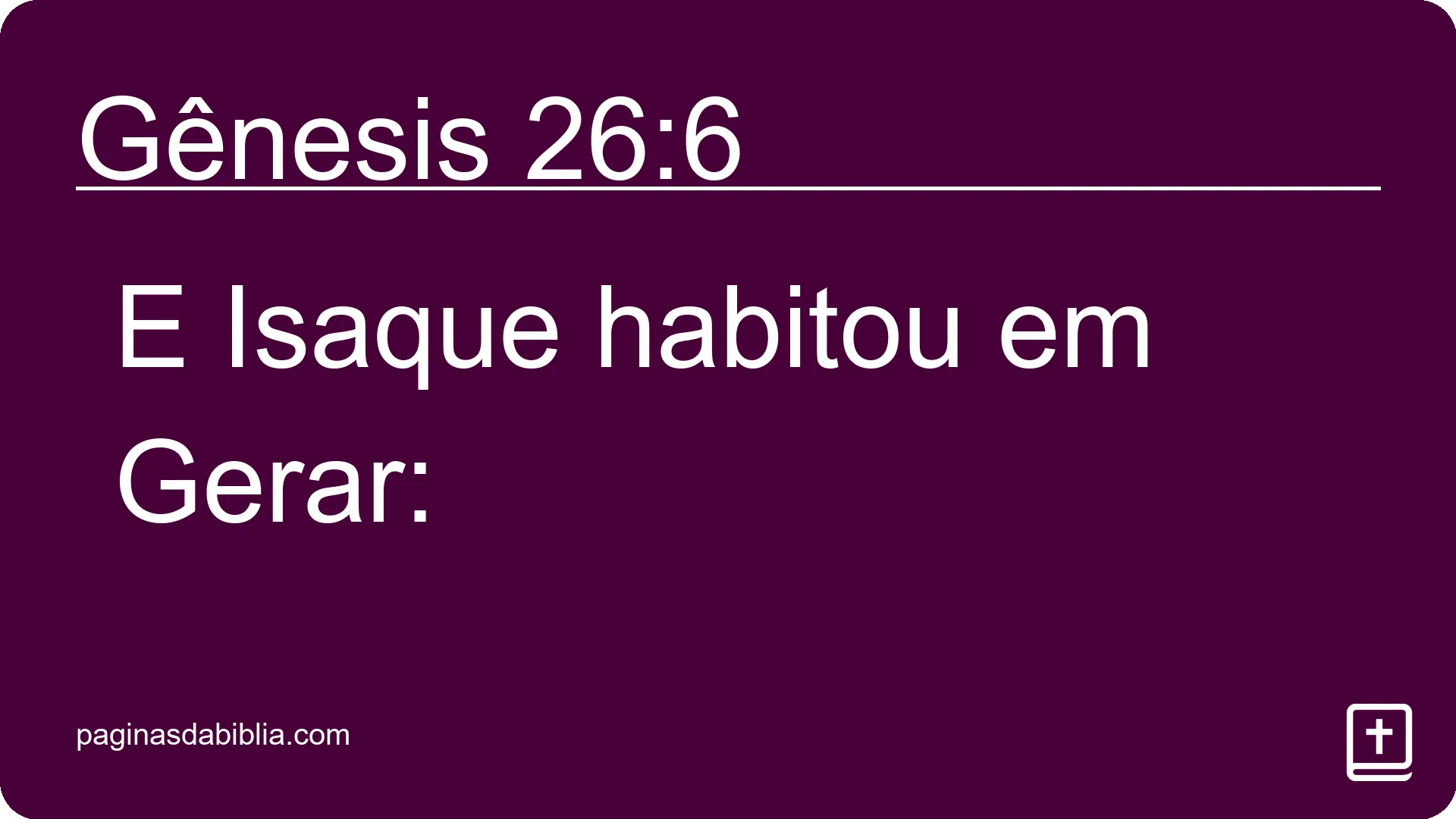 Gênesis 26:6