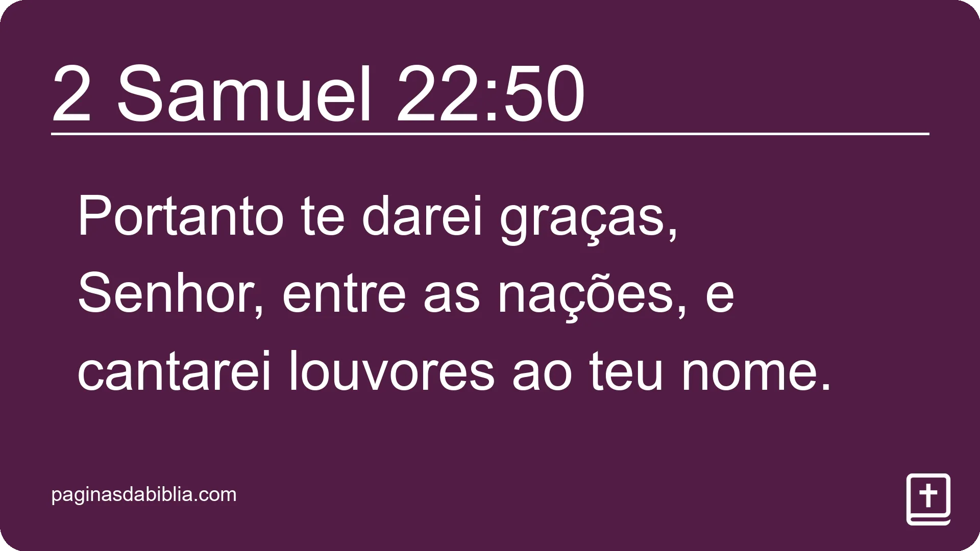 2 Samuel 22:50