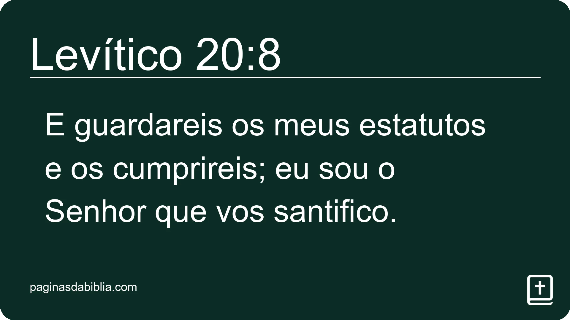 Levítico 20:8