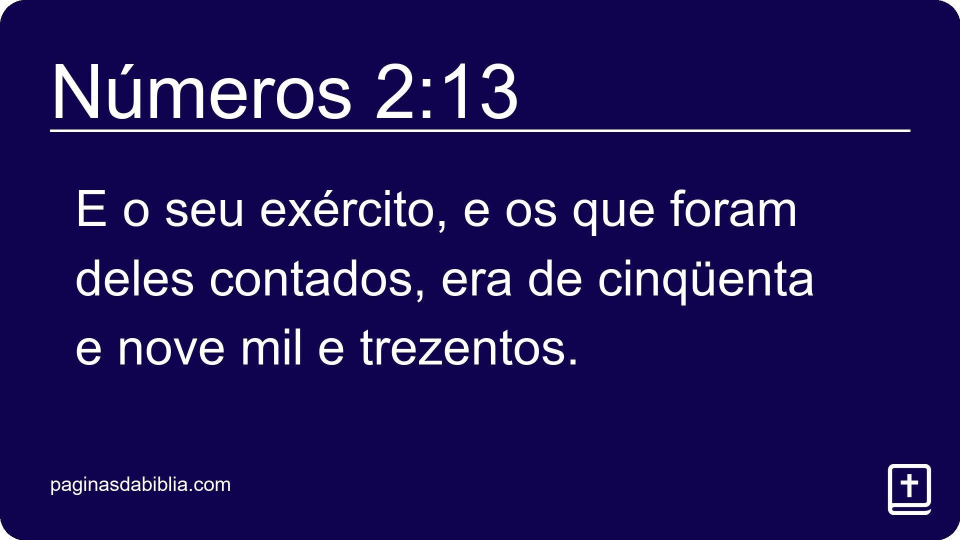 Números 2:13