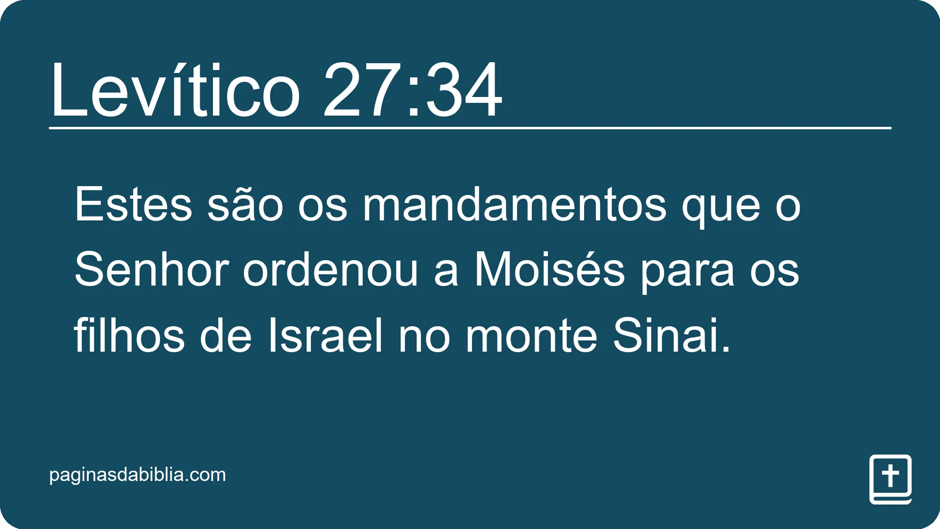 Levítico 27:34