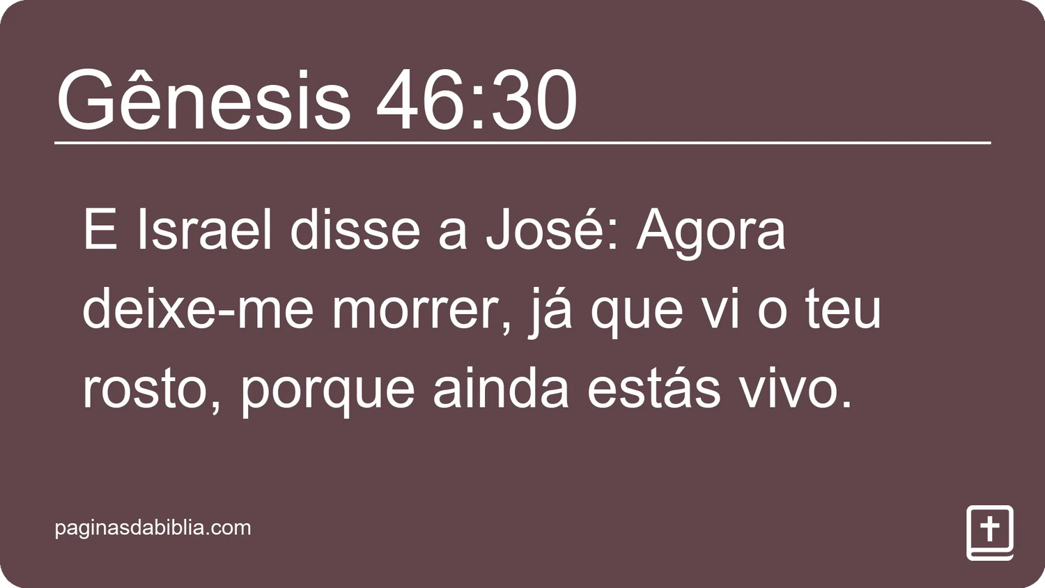 Gênesis 46:30