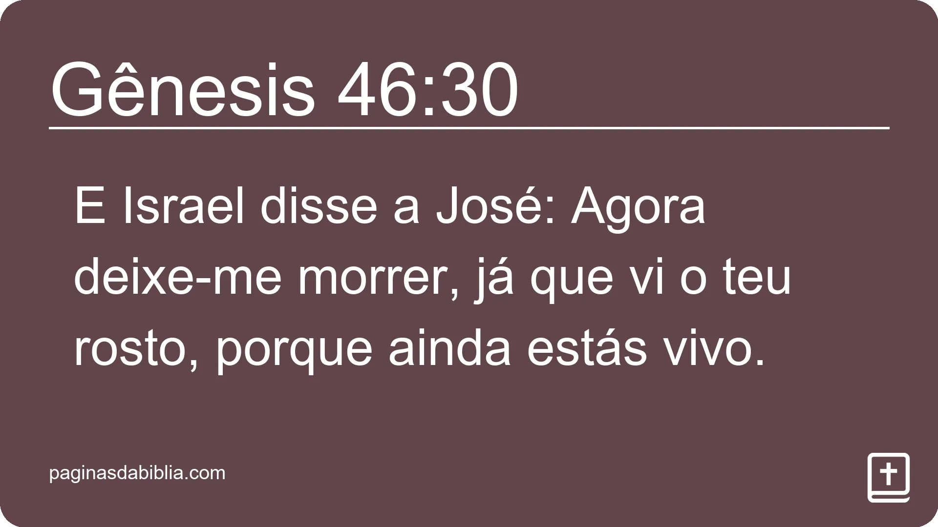 Gênesis 46:30