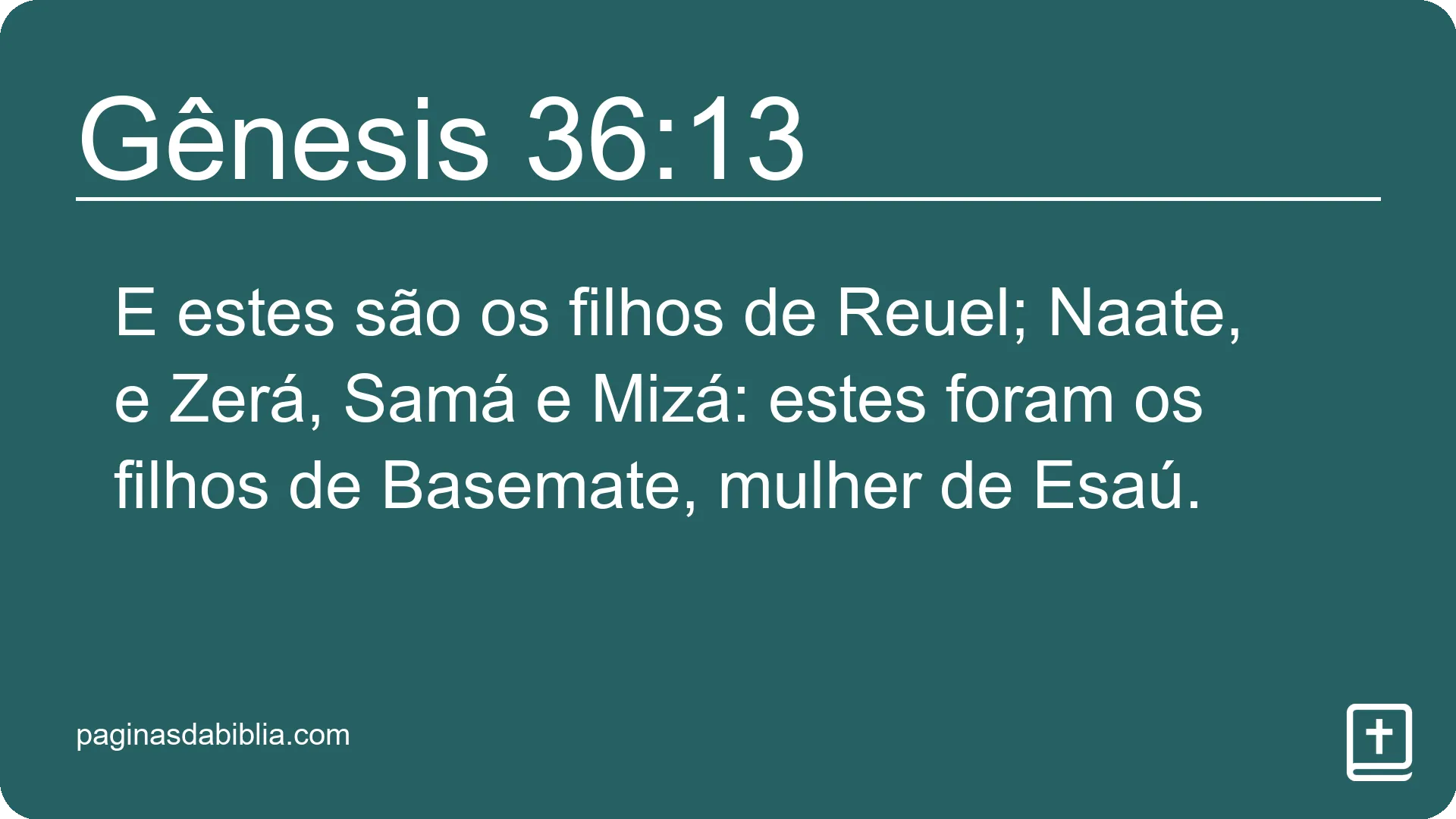 Gênesis 36:13