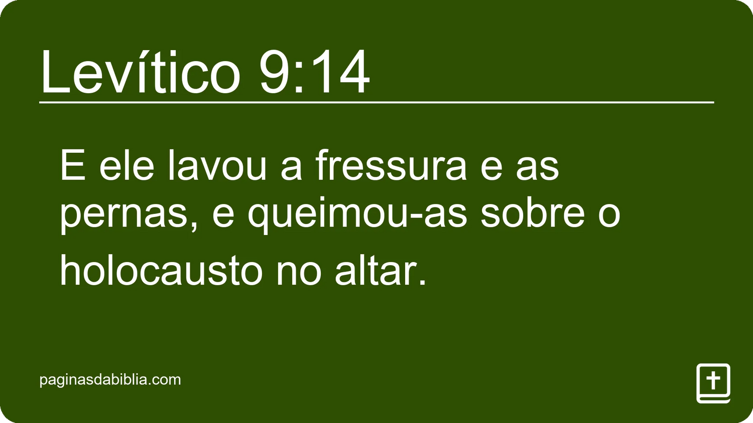 Levítico 9:14