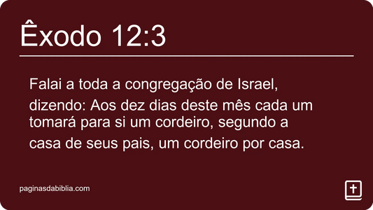 Êxodo 12:3