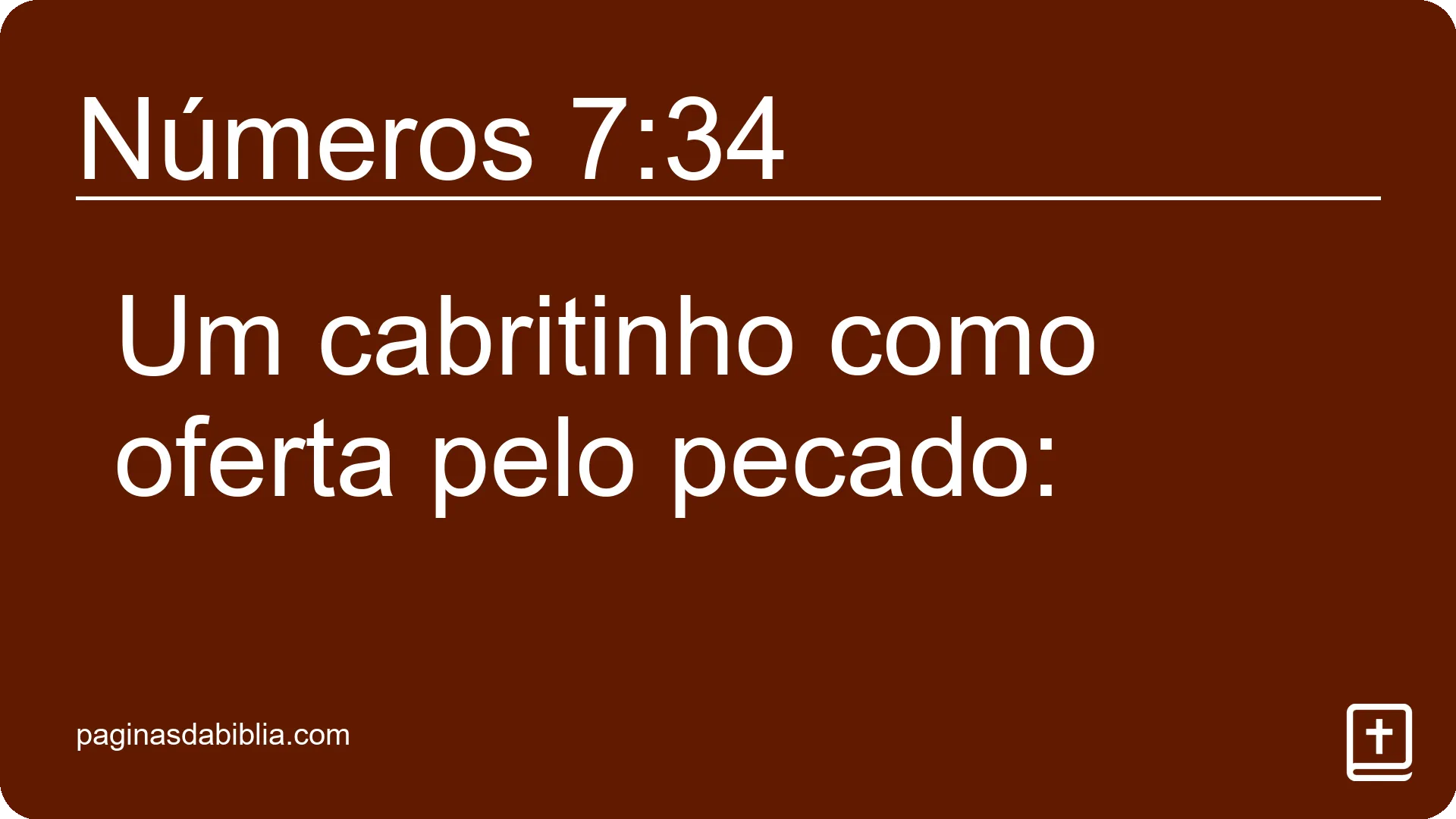 Números 7:34