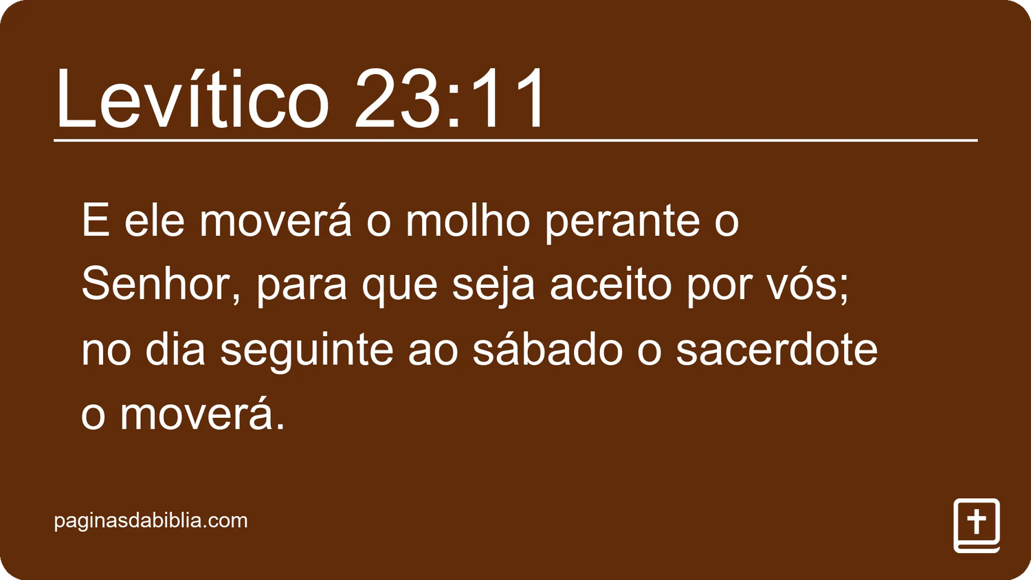 Levítico 23:11