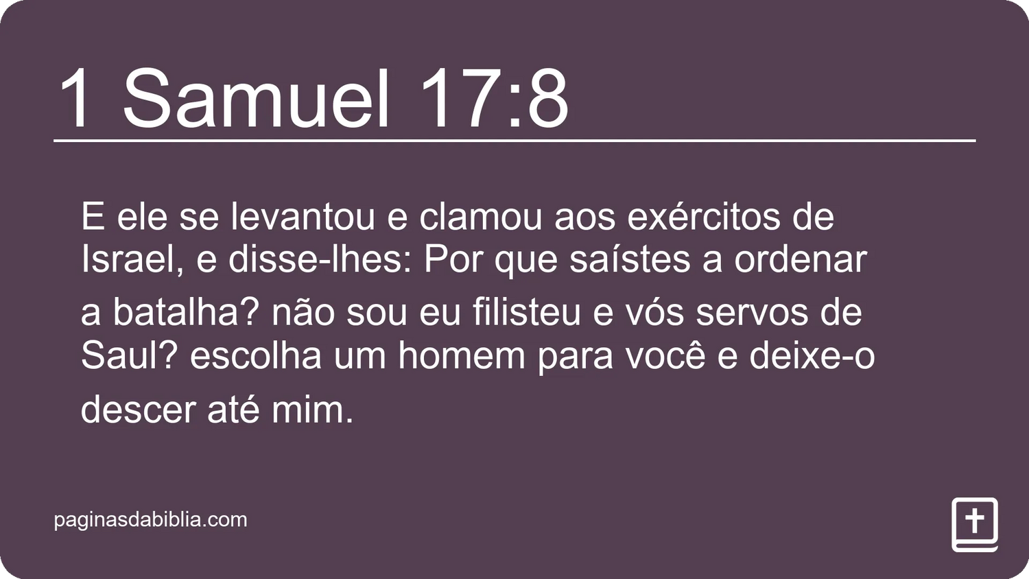 1 Samuel 17:8