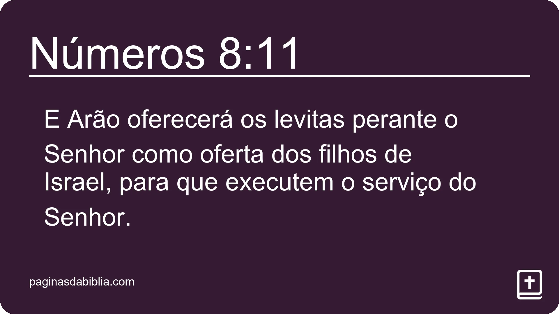 Números 8:11