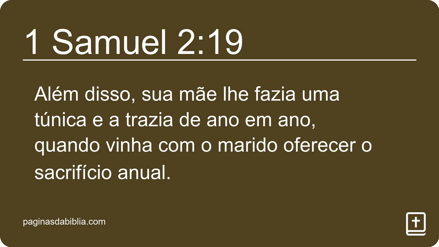 1 Samuel 2:19