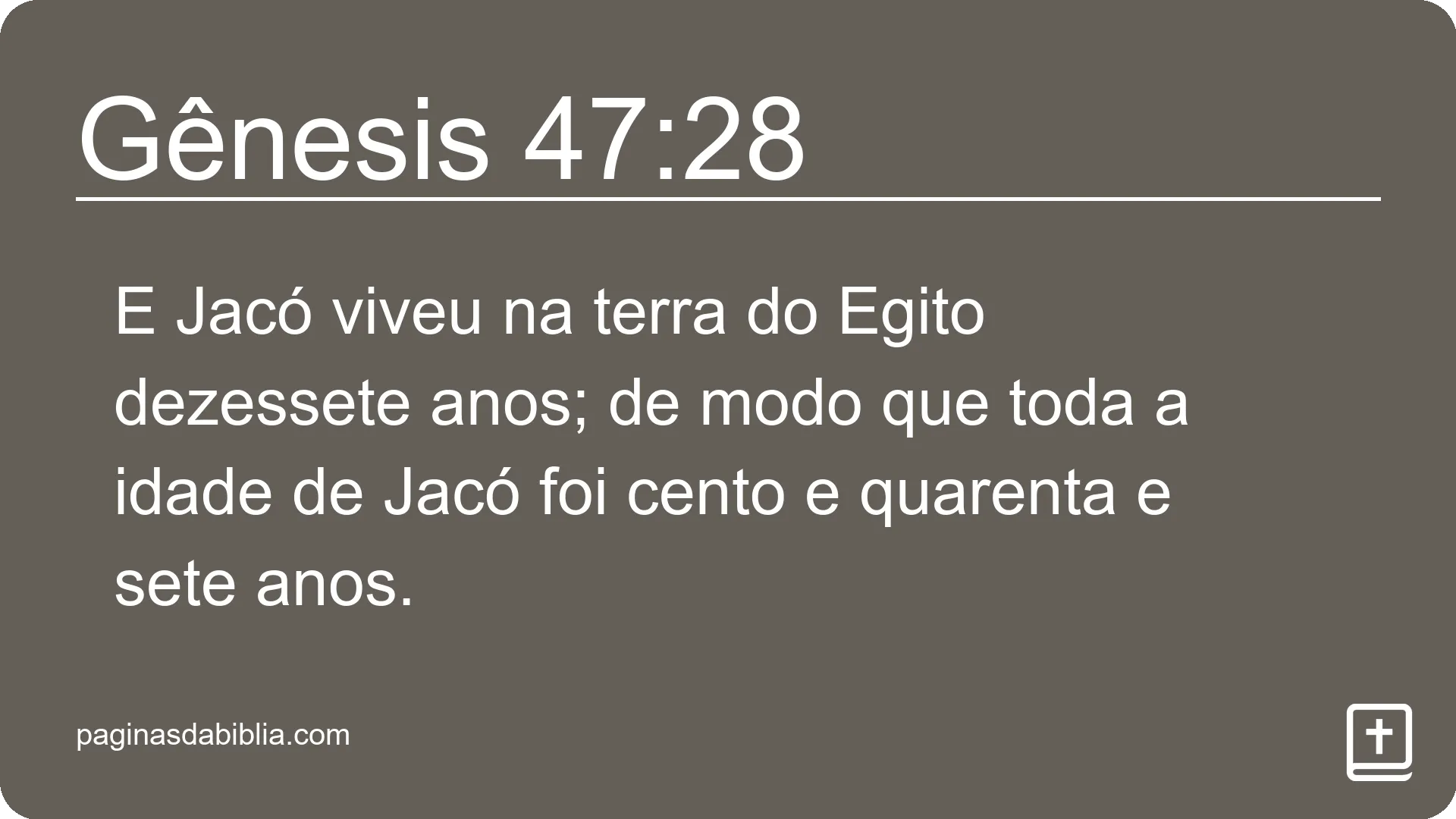 Gênesis 47:28