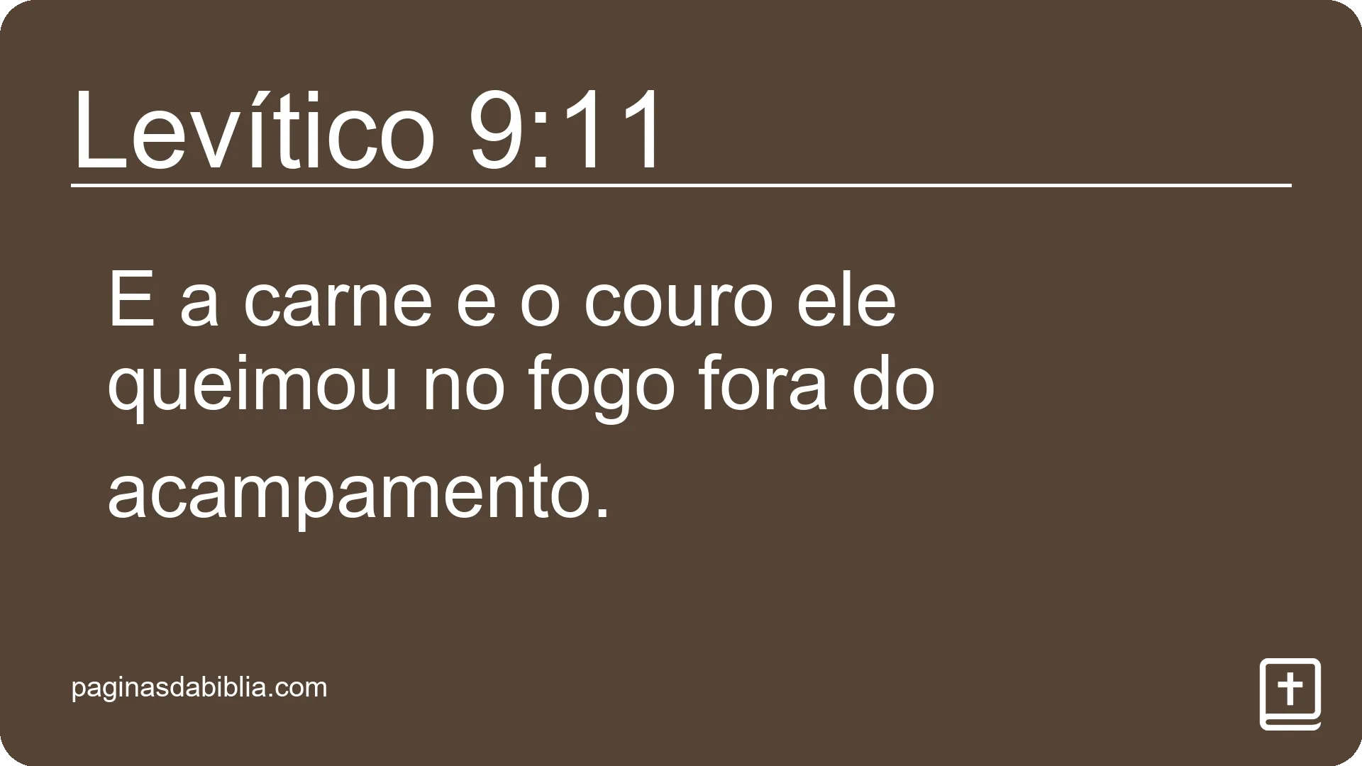 Levítico 9:11