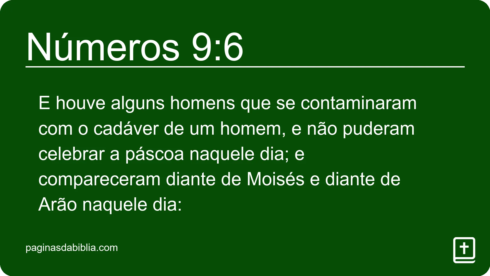 Números 9:6