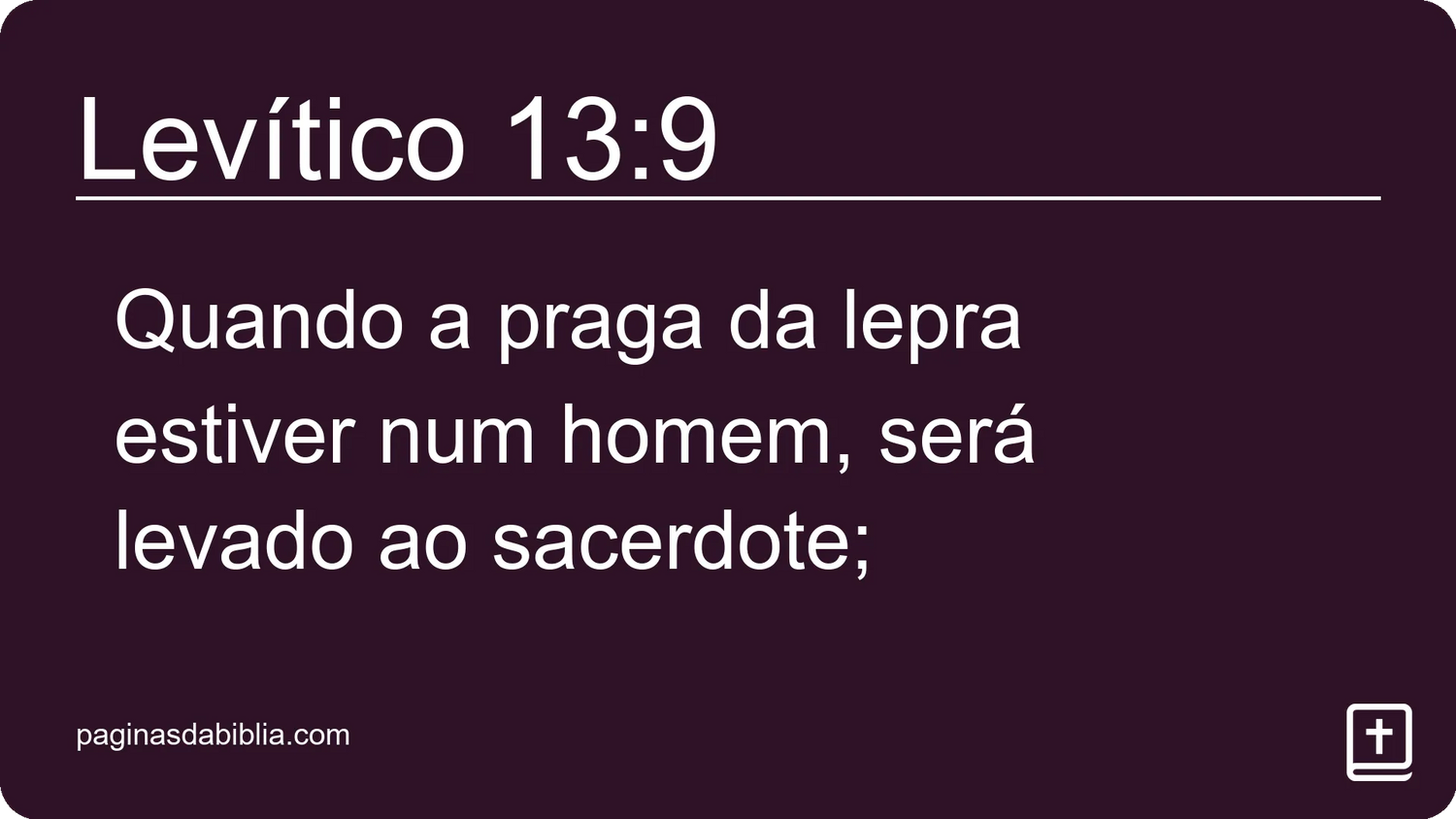 Levítico 13:9