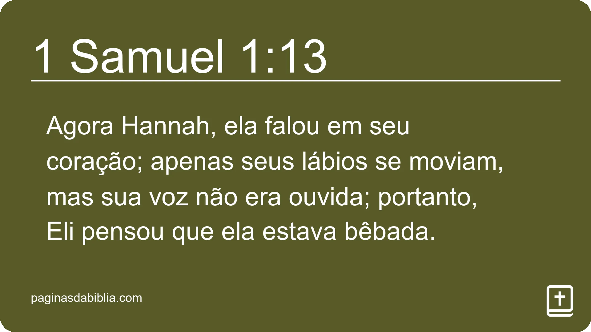 1 Samuel 1:13