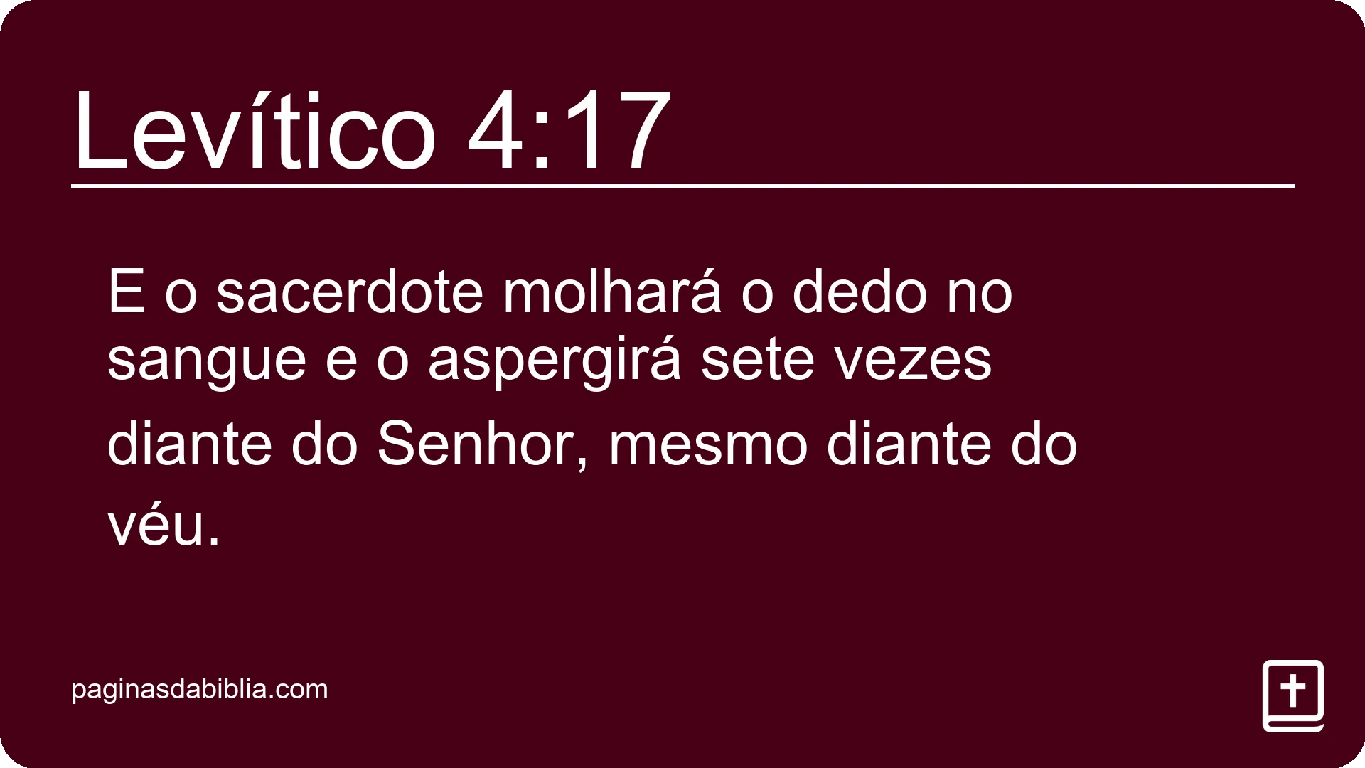 Levítico 4:17