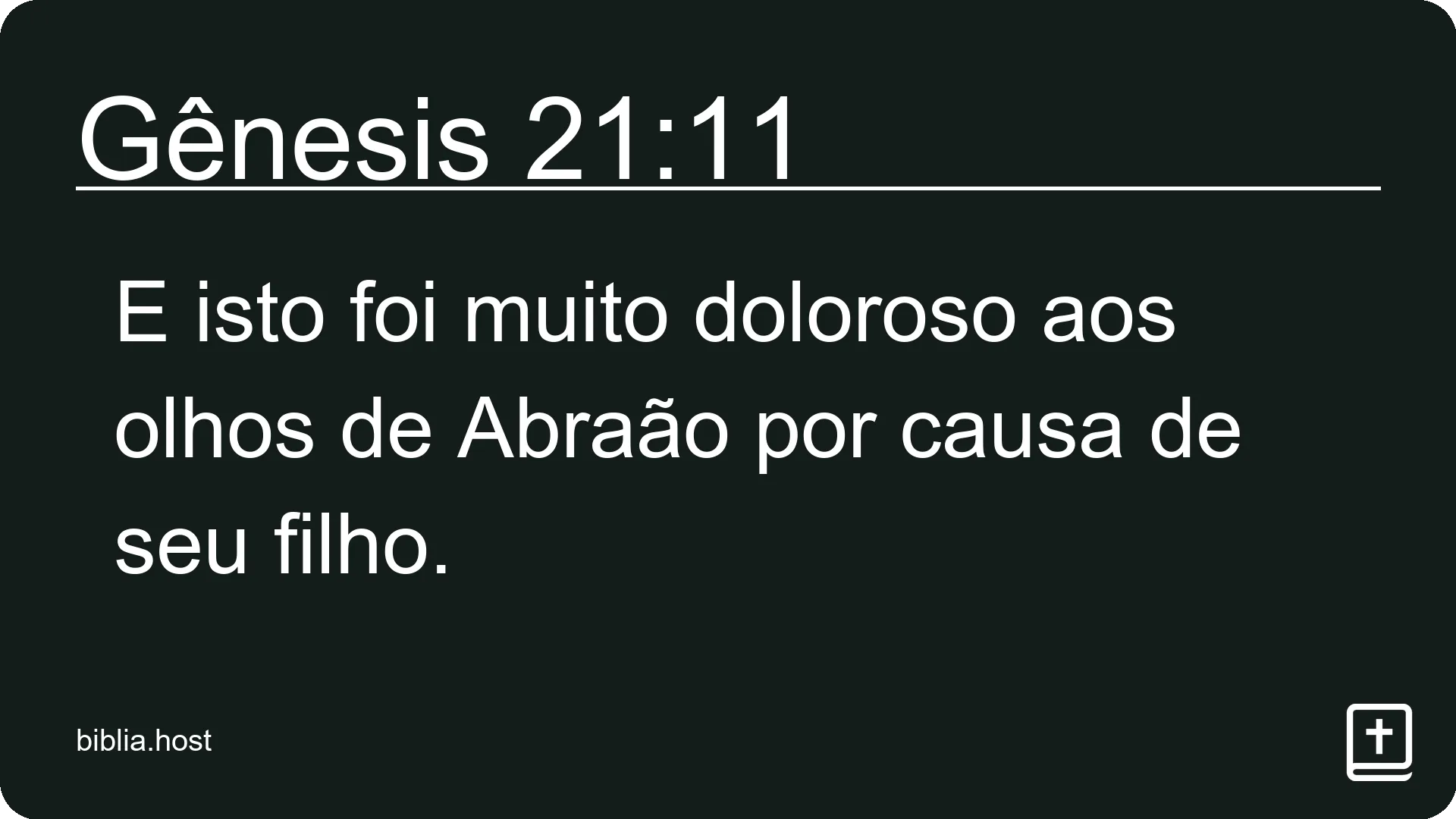 Gênesis 21:11