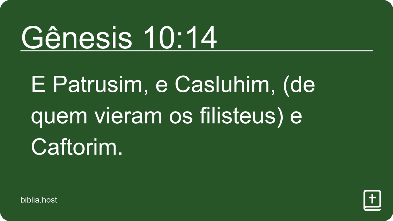 Gênesis 10:14