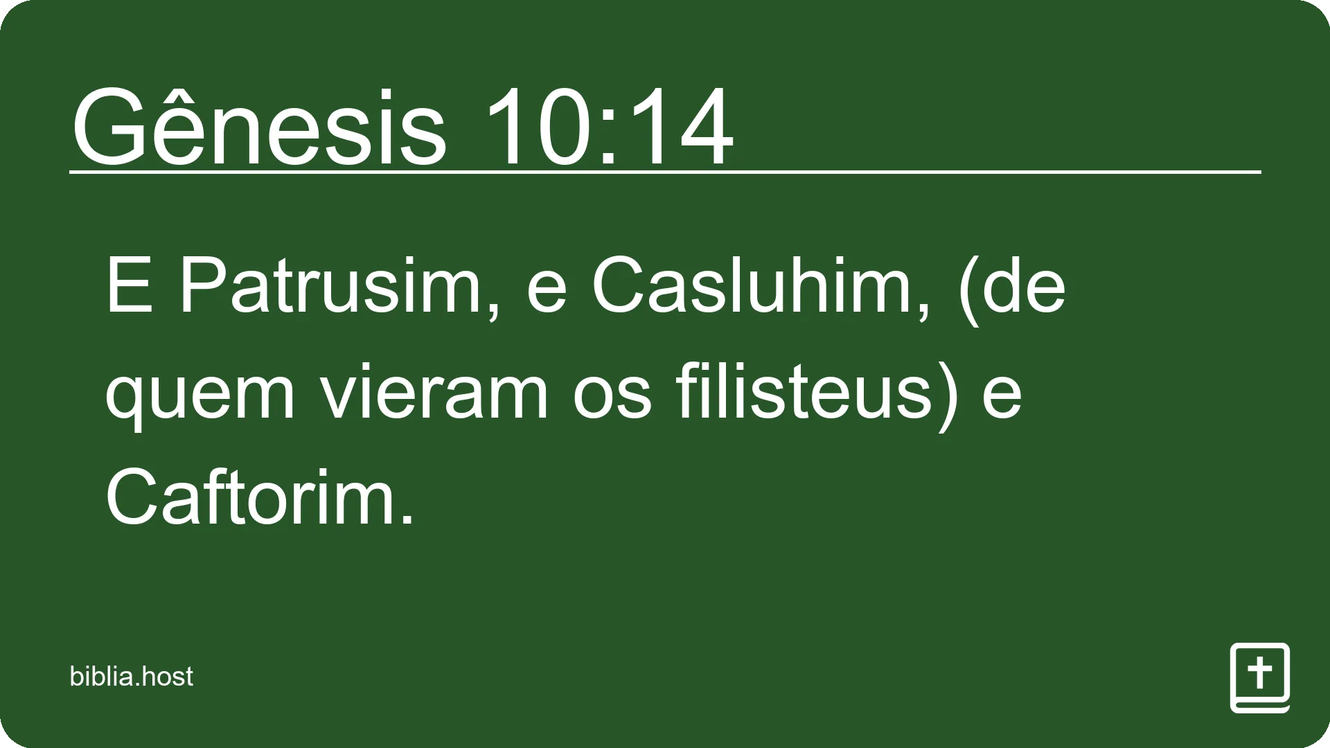 Gênesis 10:14