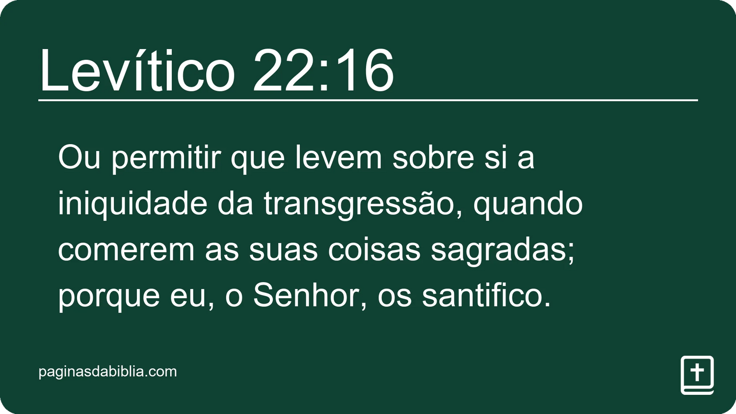 Levítico 22:16