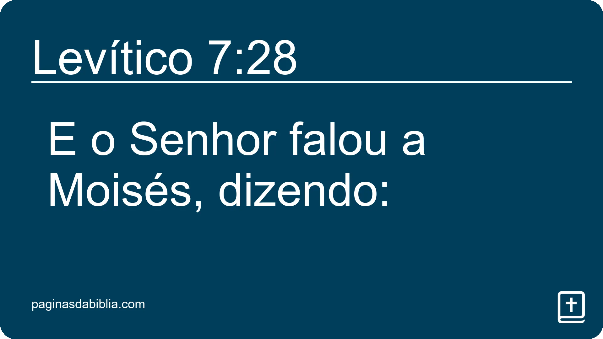 Levítico 7:28