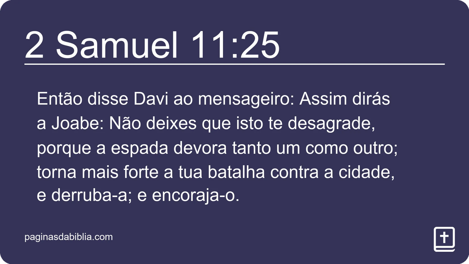 2 Samuel 11:25