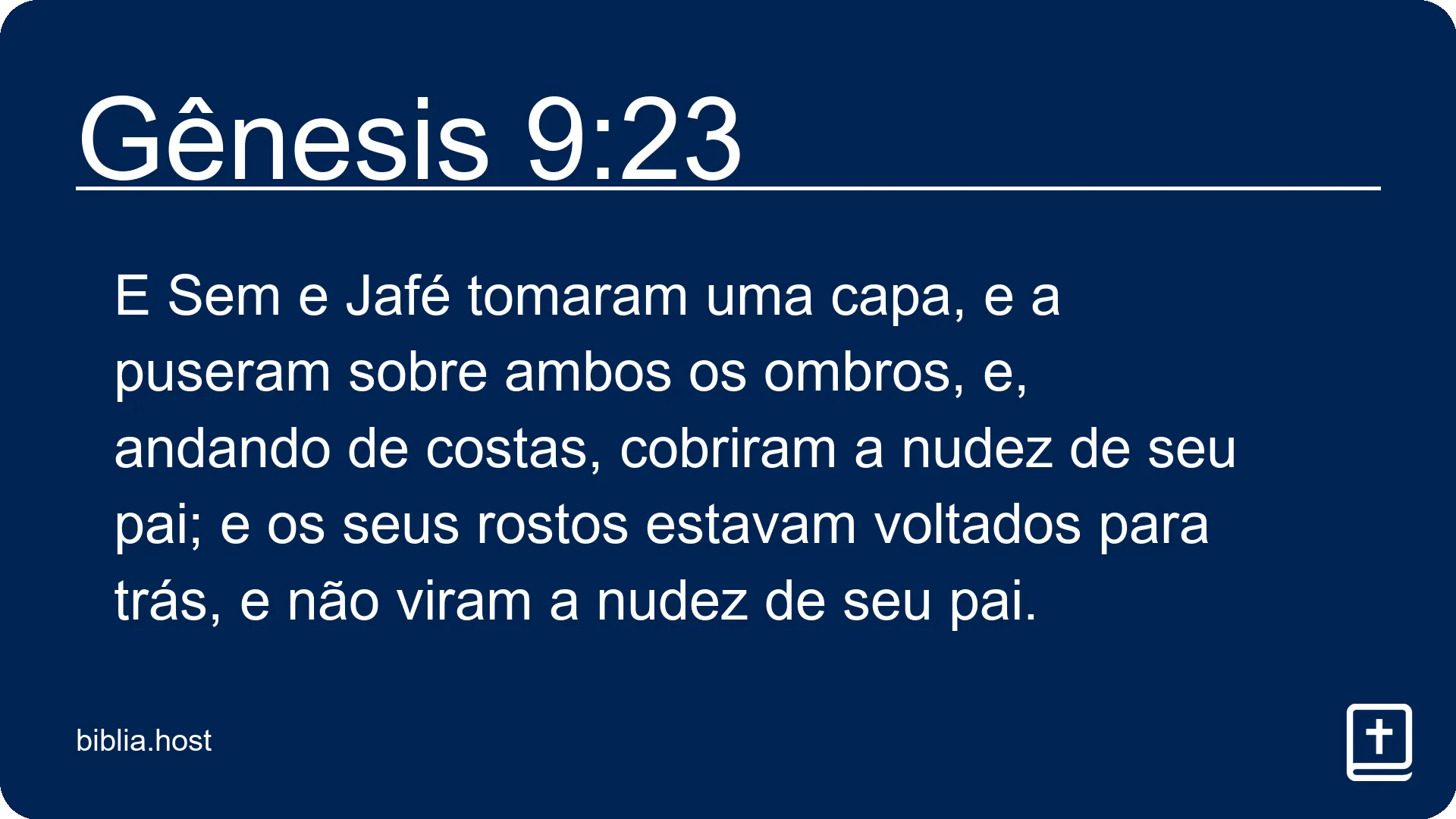 Gênesis 9:23