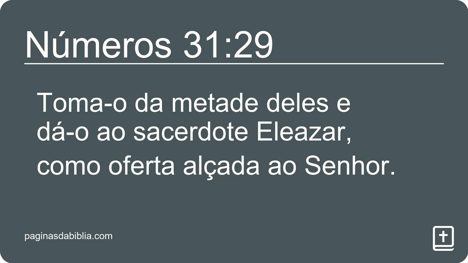 Números 31:29