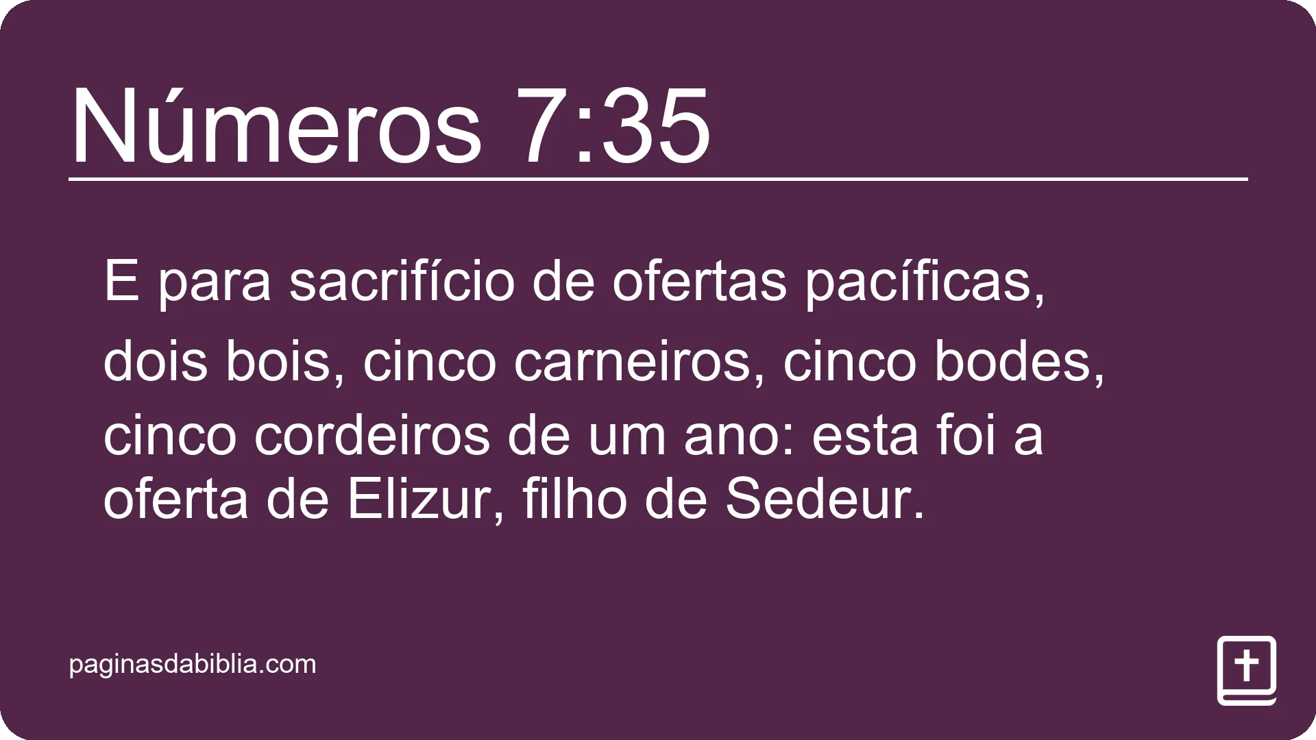 Números 7:35