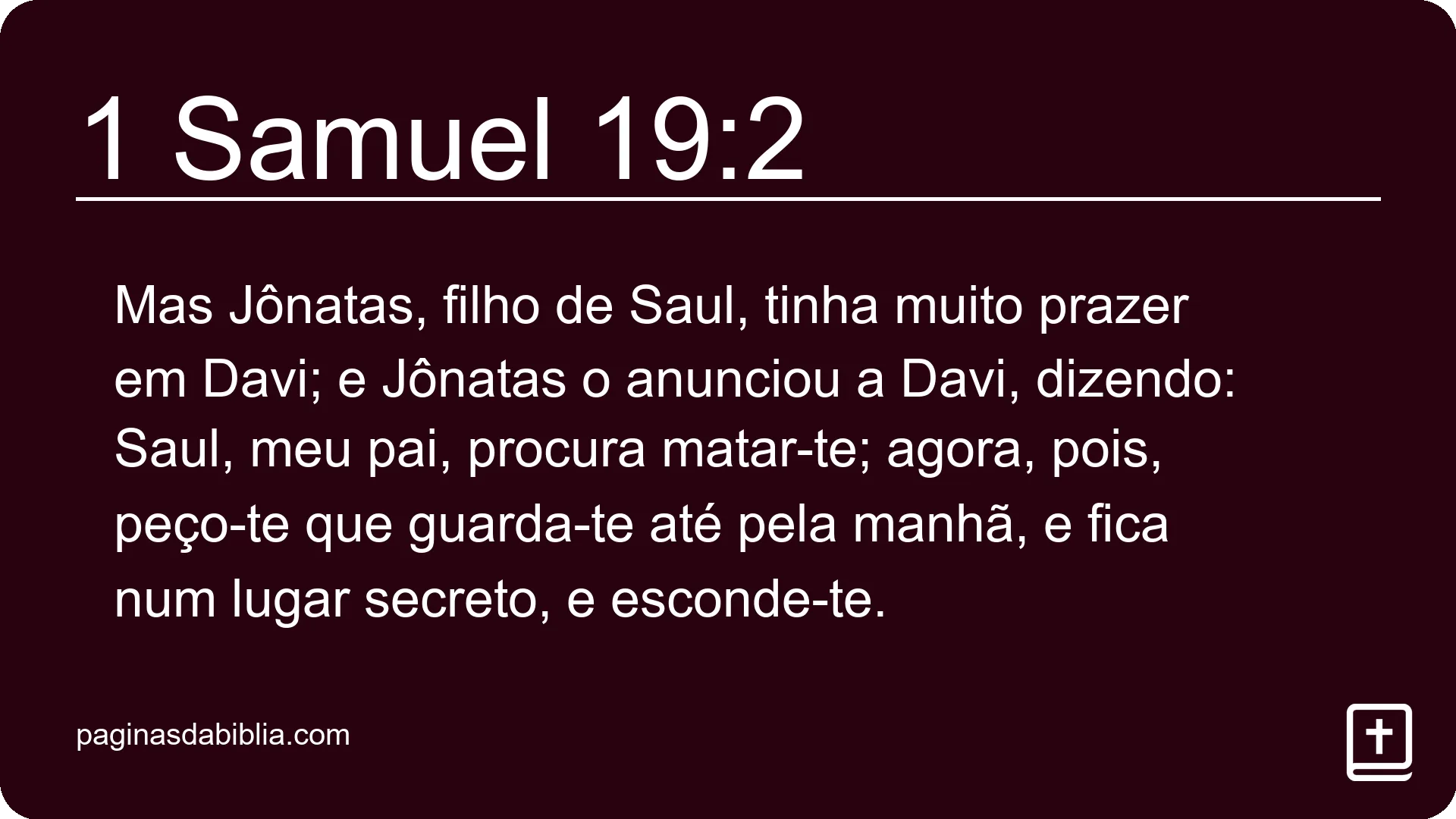 1 Samuel 19:2