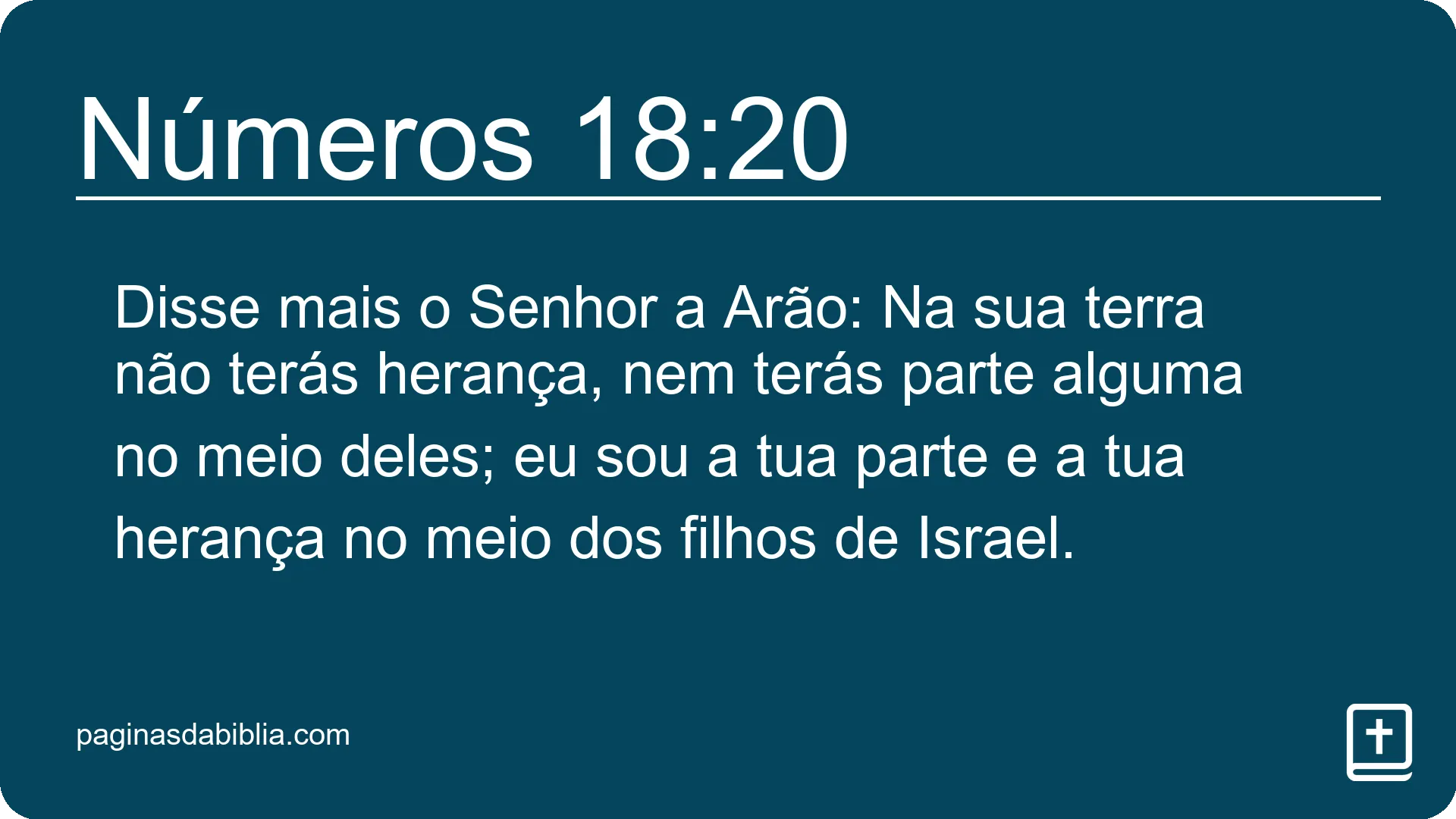 Números 18:20