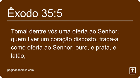 Êxodo 35:5