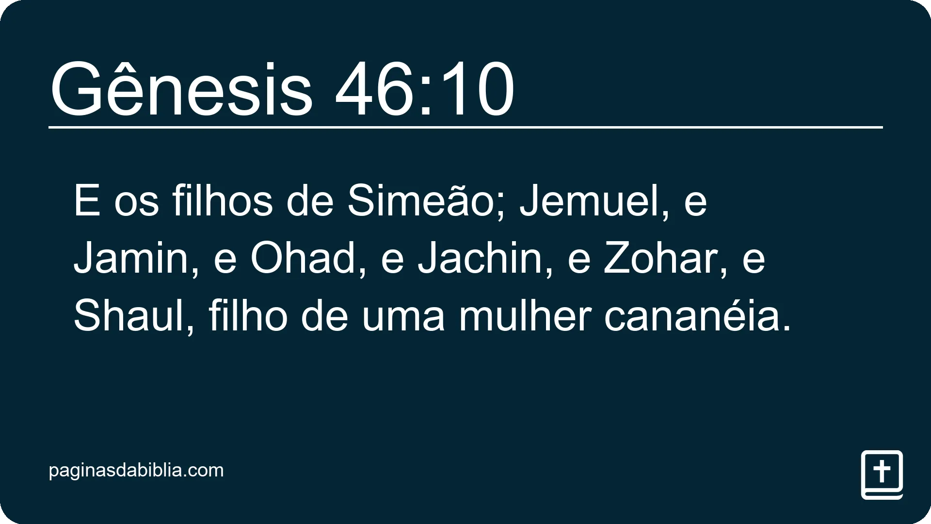 Gênesis 46:10