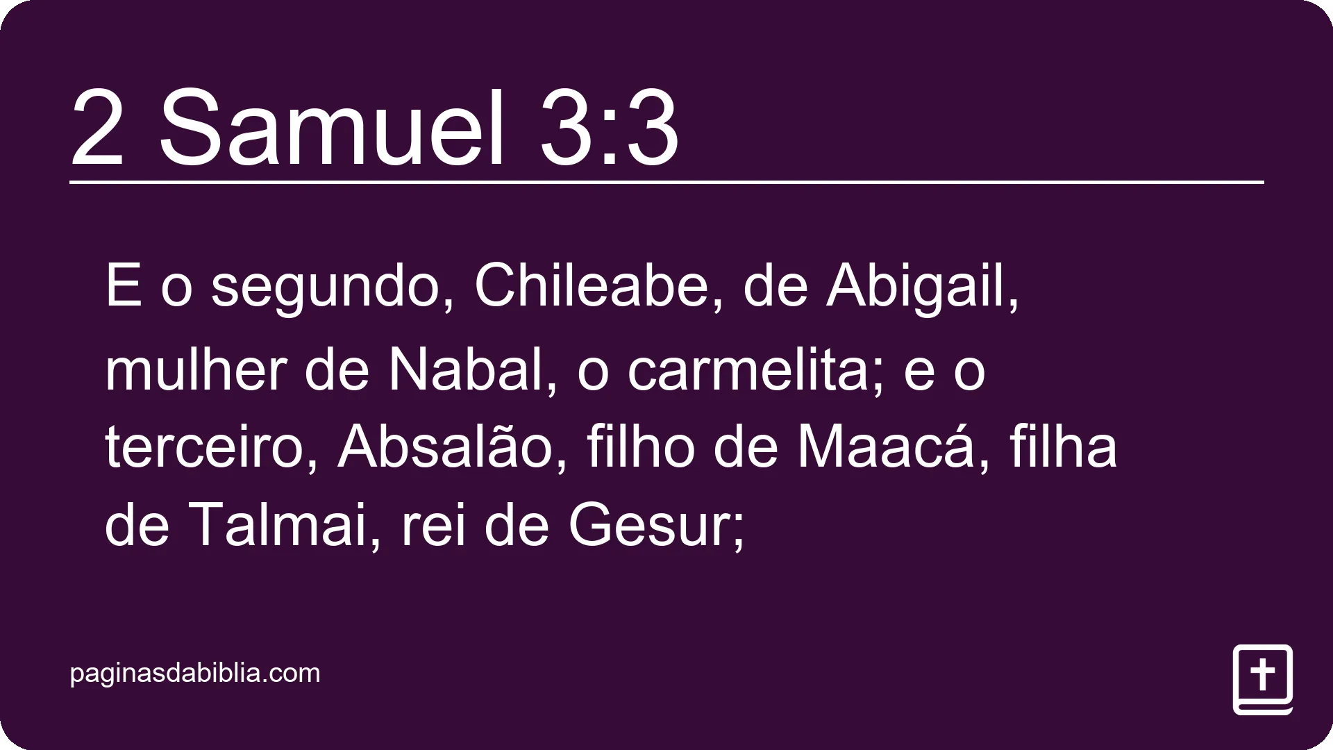 2 Samuel 3:3