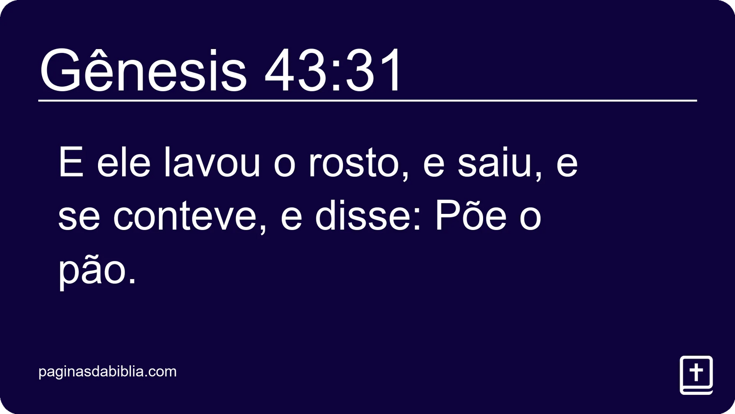 Gênesis 43:31